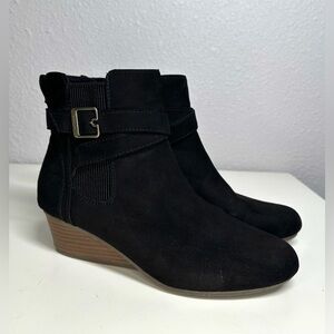 Dr. Scholl's Berlin Women's Wedge Ankle Boots Black Size 7.5